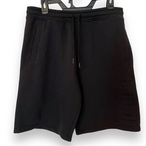NEW Puma Men’s Medium Black Shorts | Embossed Fleece Athletic shorts